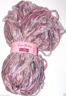 Louisa Harding Yarns knit craft fancy metallic Sari ribbon Pinks Fairy 