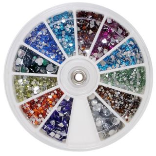 1000 mix shape nail art glitter tips rhinestones high quality 100 25 