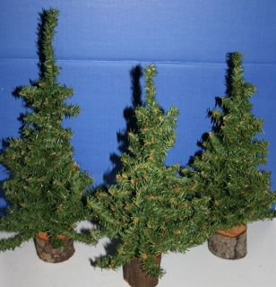 Artificial Miniature Christmas Tree Lot of 3