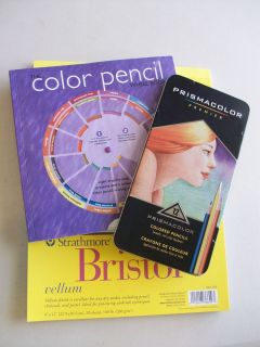 Art Set Prismacolor Colored Pencils Color Pencil Book Bristol Paper 