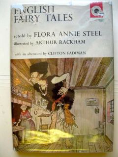 Arthur Rackham illustrated English Fairy Tales 1962 vintage book Flora 