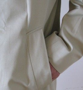 AQUASCUTUM London Wool Button Out Liner Mans Aqua 5 Mac Over Coat 