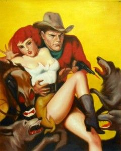 Spicy Western Pulp Cover Recreation Roy Rogers The Lone Ranger John 