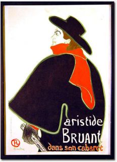 Toulouse Lautrec Aristide Bruan Limited Ed Lithograph