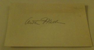 Arthur Miller (d. 2005) Playwright Signed cut Autograph
