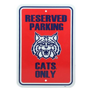 Arizona Wildcats 12” x 18” Reserved Parking Sign   Cardinal