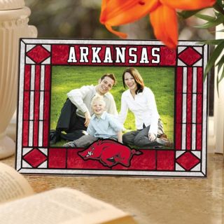 Arkansas Razorbacks Art Glass Horizontal Picture Frame