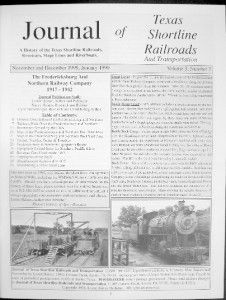 Fredericksburg Northern Railroad Texas Hill Country History SA AP T No 