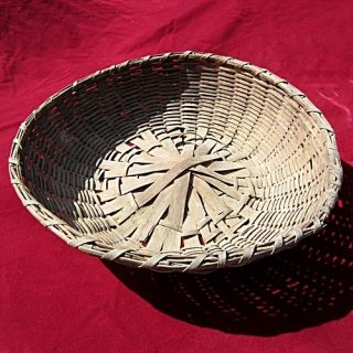   North Eastern Woven Splint Wood Gathering Basket Ashwood