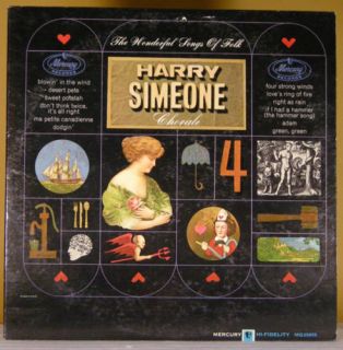 Harry Simeone Chorale Songs of Folk MG 20855 LP