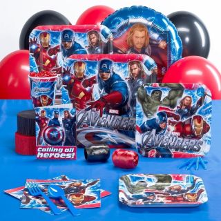 AVENGERS BIRTHDAY PARTY PACK FOR 8 PARTYWARE PARTY SUPPLIES SET
