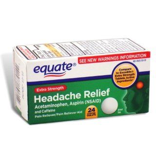   Headache Relief 24 Tablets Acetaminophen Aspirin Pain Reliever