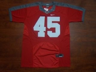 Archie Griffin Ohio State Buckeyes Combat Red Gray Jersey 45