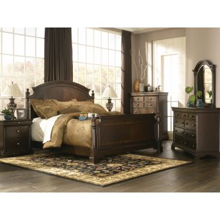 Ashley Leighton King Poster Bed  New