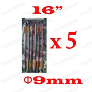30 PC 16 Aluminum Crossbow Arrows 17 Long Metal Shaft