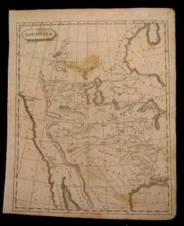 Louisiana Territory United States 1812 Arrowsmith & Lewis Tanner