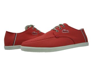 Lacoste Mens Aristide 3 SPM Red Lace Up Casual Fashion Sneakers Shoes 