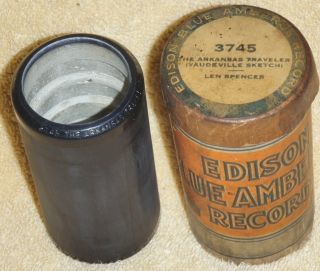 Edison Blue Amberol Ba Cylinder Record 3745 Arkansas Traveler 