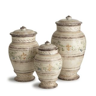 ARTE ITALICA MEDICI CANISTERS SET OF 3 NEW IN BOX