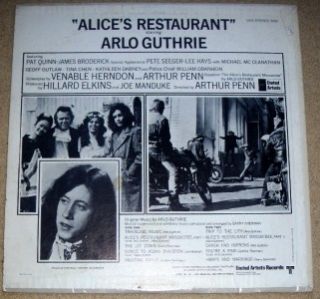 Arlo Guthrie Alices Restaurant 1969 UAS 5195 Stereo VG