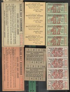 Atlantic City Trans Co Police Employee & other tickets
