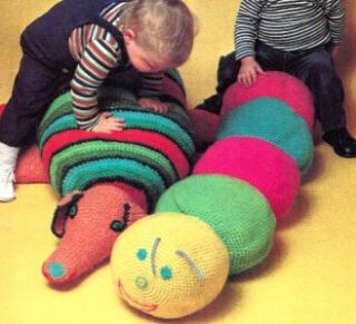   Pattern for Stuffed Animal Cushions Caterpillar Armadillo