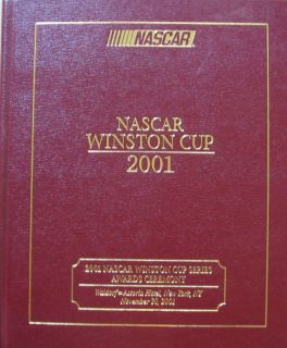 2001 NASCAR Yearbook Waldorf Astoria Awards Ceremony