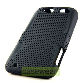   PERFORATED HARD CASE GEL COVER FOR MOTOROLA ATRIX HD MB886 AT&T NEW