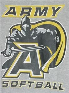   States Military Academy Army Softball Black Knight T Shirt LG