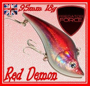   FORCE RED DEMON PLUG LURE ARTIFICIAL GOLD FISH LURE 95MM 18g BRILLIANT