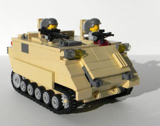 Custom LEGO Army M113 APC tank Military minifigure complete SET