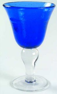manufacturer artland crystal pattern iris cobalt blue piece wine glass 