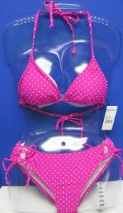 Roxy Bikini Bottoms Only Swimsuit New Pink M L XL New