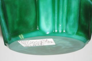 Artur Pleva Curt Schlevogt Art Deco Jade Glass Vase