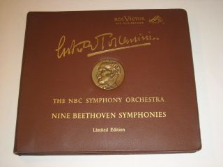 Arturo Toscanini 9 Beethoven Symphonies 7 LP Red Seal