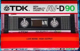 TDK AV D 90 1985 SEALED Blank Audio Cassette Tape
