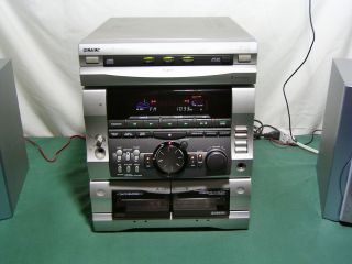   Compact Stereo System Receiver Cassette CD Player 120 Watts RMS