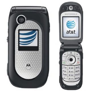 New Motorola V365 Unlocked Rugged Flip Cell Phone PTT ATT