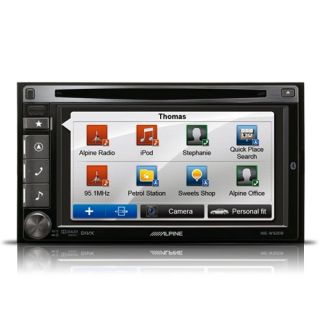 Alpine Double DIN CD Player DVD  Parrot Bluetooth Stereo Car iPod 