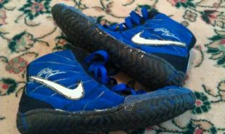 RARE Rulon Wrestling Shoes Nike Asics Blue Rulons Size 8