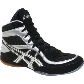 New Asics Split Second 7 Wrestling Shoes Boots Black Silver or Black 
