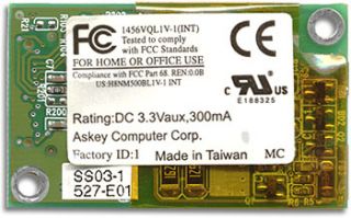 Laptop Mini PCI Modem Gateway Part# 6002249. This Modem is Designed 