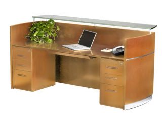 VQV Office Furniture Mayline Napoli Reception Desk NRSB