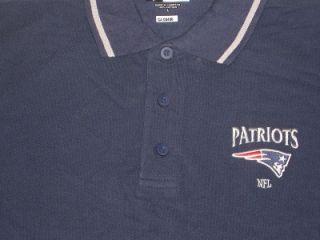 New NFL Authentic New England Patriots Mens Polo Shirt Medium Large 