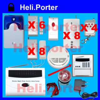 16 ZONE AUTO DIALER HOME SECURITY ALARM SYSTEM w Internal Backup 