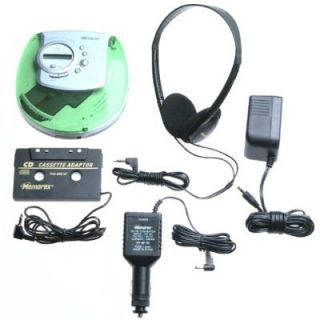   Portable 40SEC CD Player Car Kit AC Cassette Adapter Green