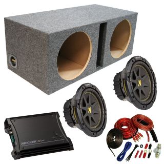 Kicker Car Stereo 12 Comp Ported Speaker Subwoofer Sub Box Refurb 