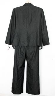 Tahari Arthur S Levine Dark Grey 2Pc Pant Suit Sz 22W Women Plus NWT $ 
