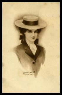 Artist Signed Postcard J Knowles Hare Beautiful Edwardian Woman 1910 