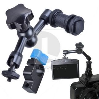 Friction Articulating Magic Arm 15mm Rod Clamp Fr Camera LCD 